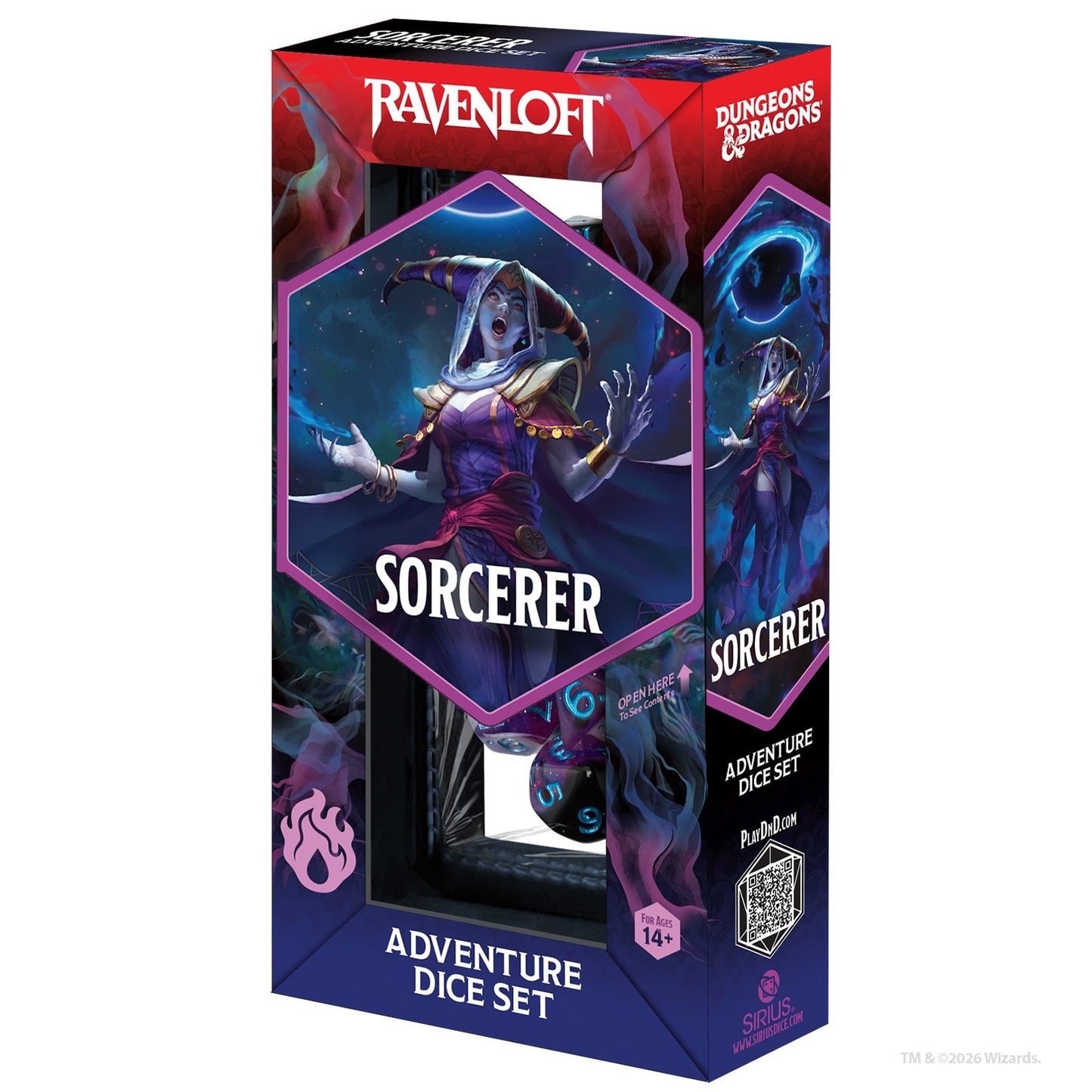 D&D Adventure Dice - Sorcerer: Purple