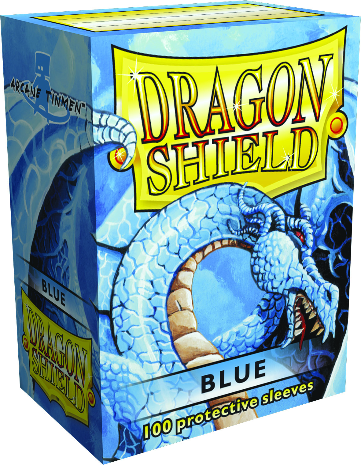 Dragon Shields: (100) Classic Blue