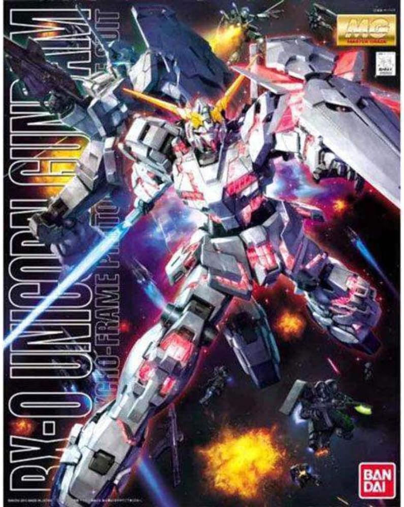 Bandai Hobby RX-0 Unicorn Gundam OVA Version 1/100-Master Grade white