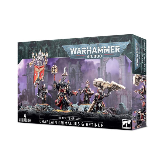 BLACK TEMPLARS GRIMALDUS & RETINUE