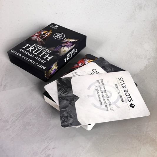 One Page Rules Grimdark Future Mission & Spell Cards