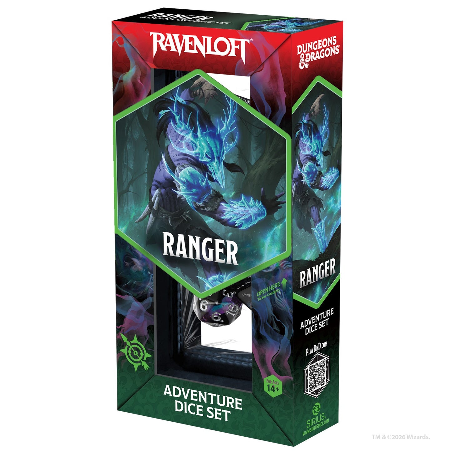 D&D Adventure Dice - Ranger: Black, Blue