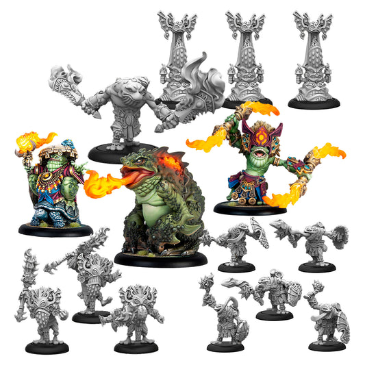 Warmachine: Southern Kriels - Fire Tongue Warriors Command Cadre