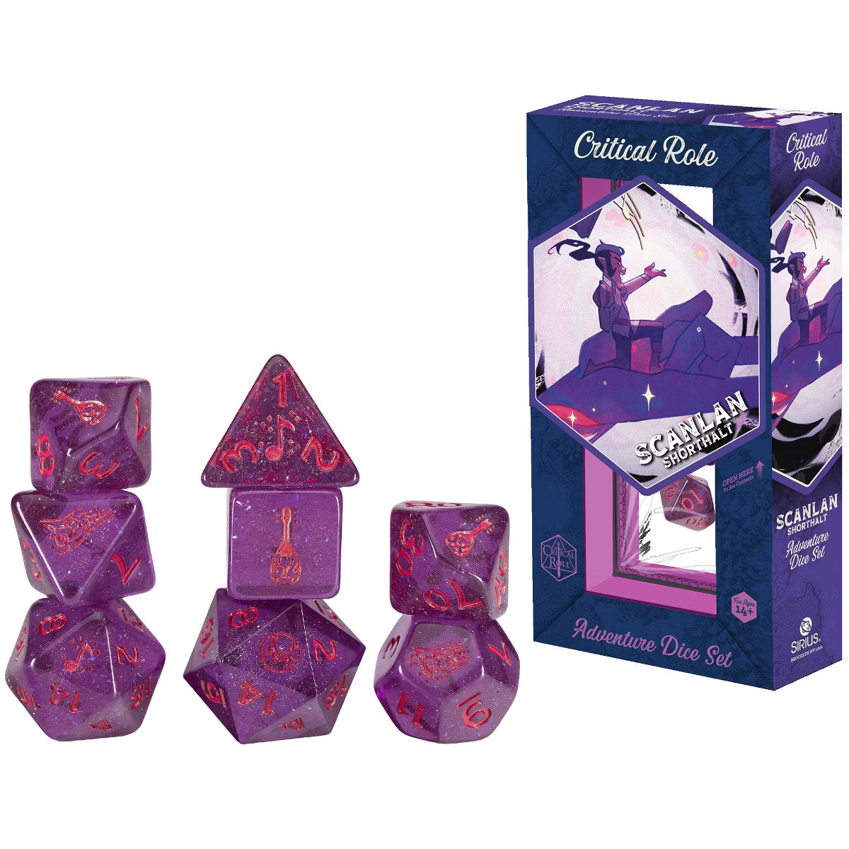 Critical Role Adventure Dice - Scanlan Shorthalt