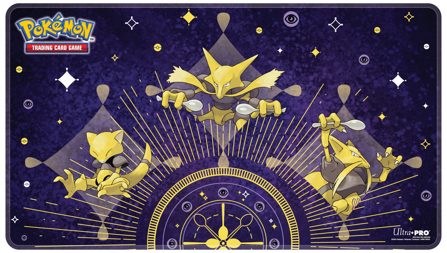 UP STITCHED PLAYMAT POKEMON ABRA EVOLUTIONS