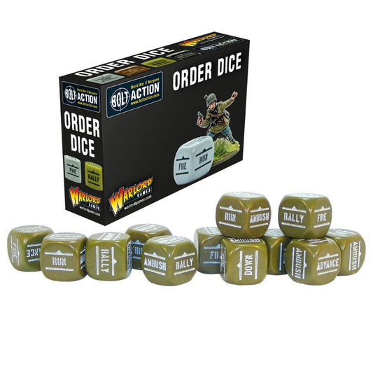 Bolt Action: Orders Dice pack - Olive Drab