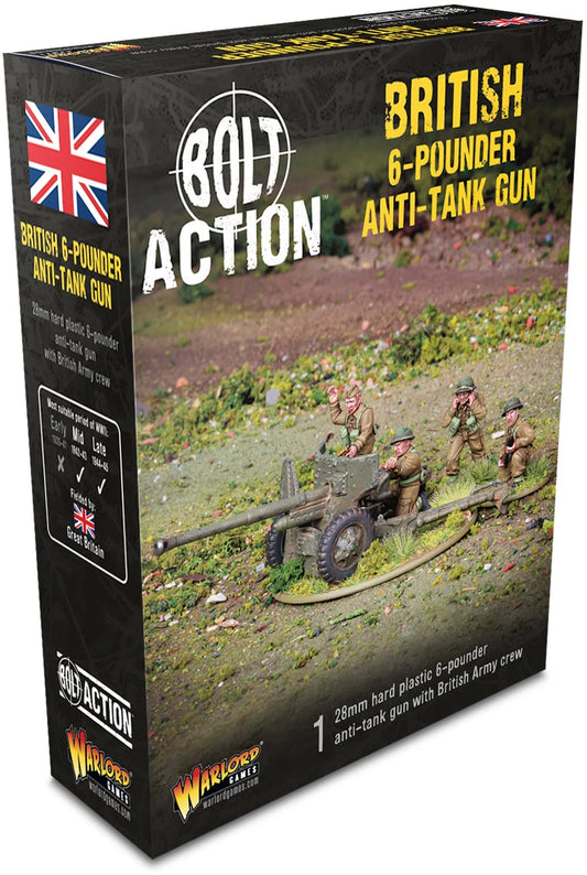 BOLT ACTION: BRITISH 6-POUNDER ANTI-TANK GUN (PLASTIC)